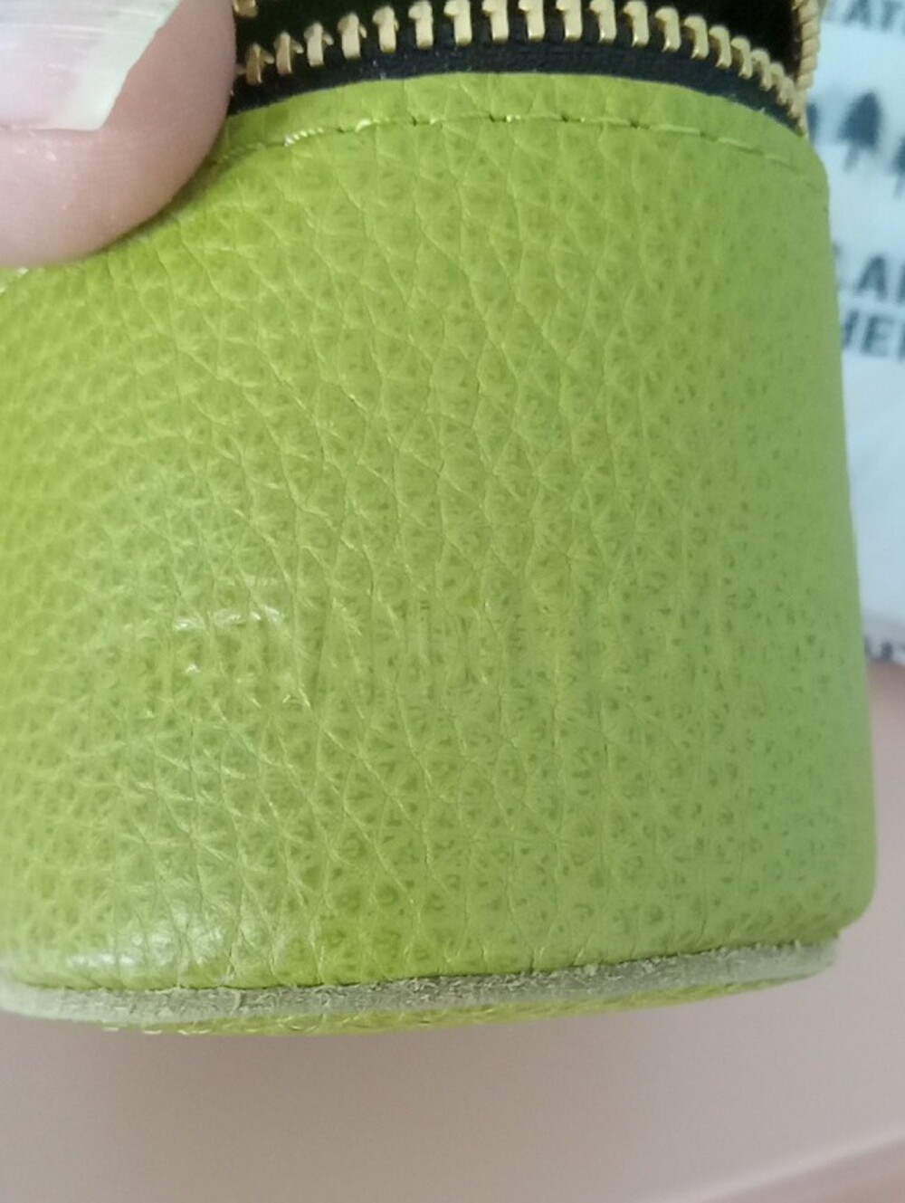 Portland Leather Rollie Pouch New Wasabi Green - Picture 7 of 7